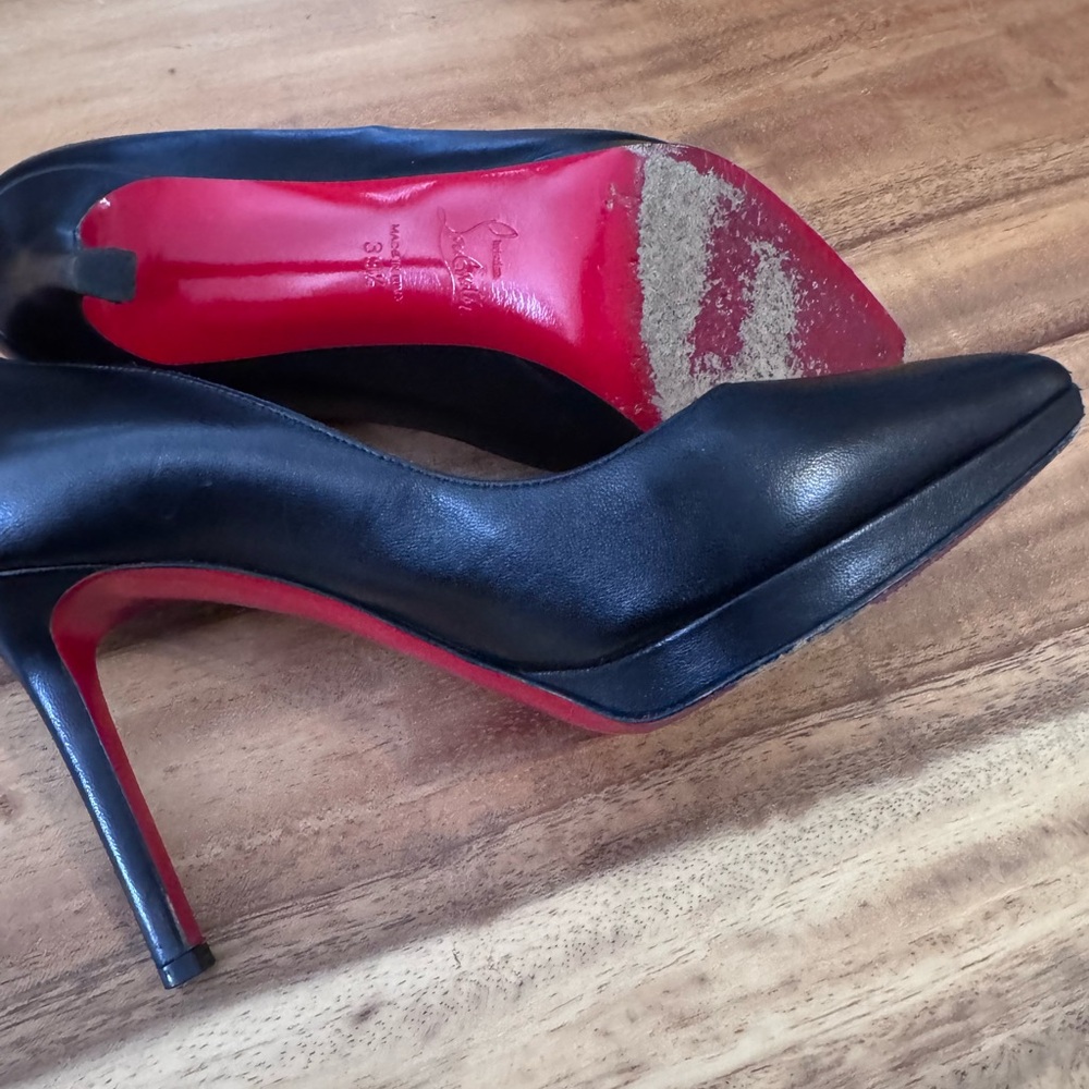 Christian Louboutin Black and Red Heels~comes with original box and bag. - Picture 3 of 6